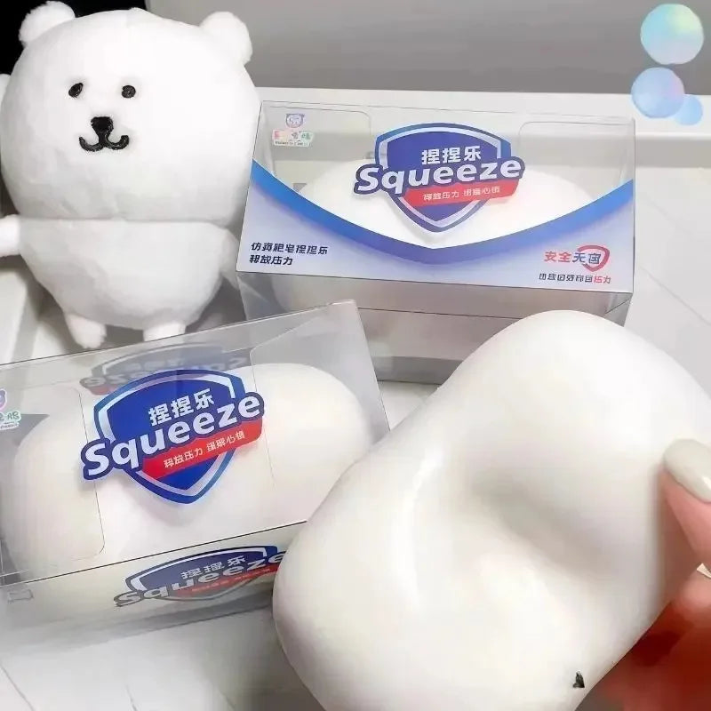 /Crunchy Soap Ball Squishy Stress Ball Filled Soft Squeeze Fidget Toy Anti-Stress Anxiety Relief Hand Decompression Toy